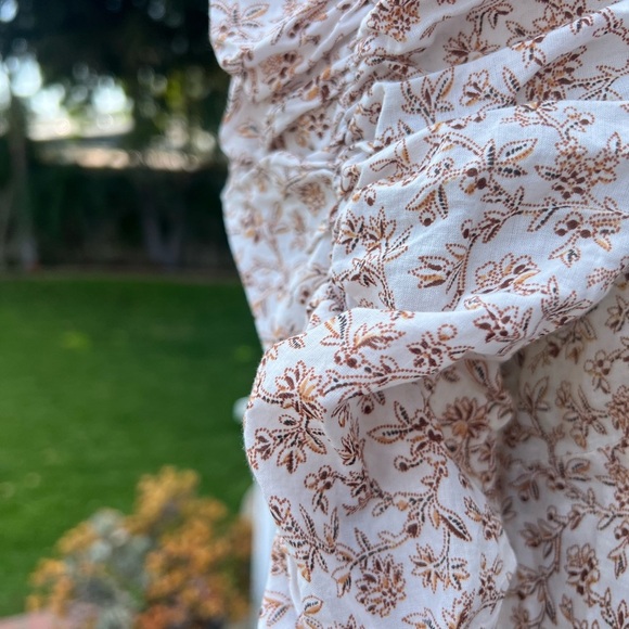 Veronica Beard Pink Ruffled Puff Sleeve Blouse - Picture 5 of 11